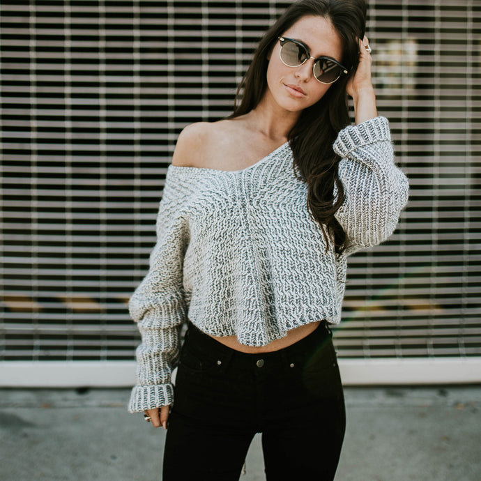 Women's Cold Shoulder Sweater